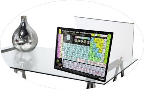 STANDARD Acrylic Print on Tabletop Standoffs with a vase on a table small