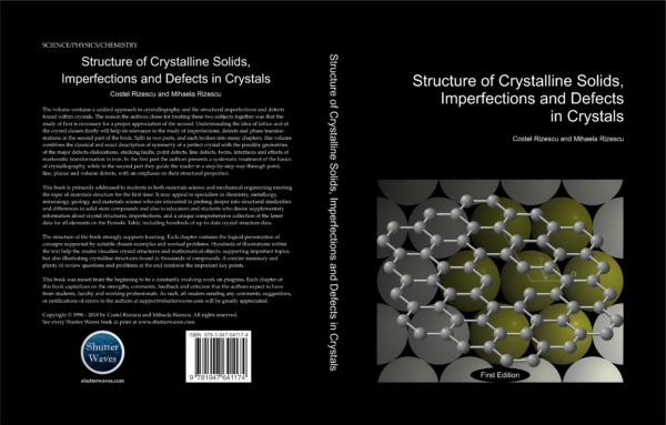 Structure of Crystalline Solids, Imperfections and Defects in Crystals - Front and Back Cover