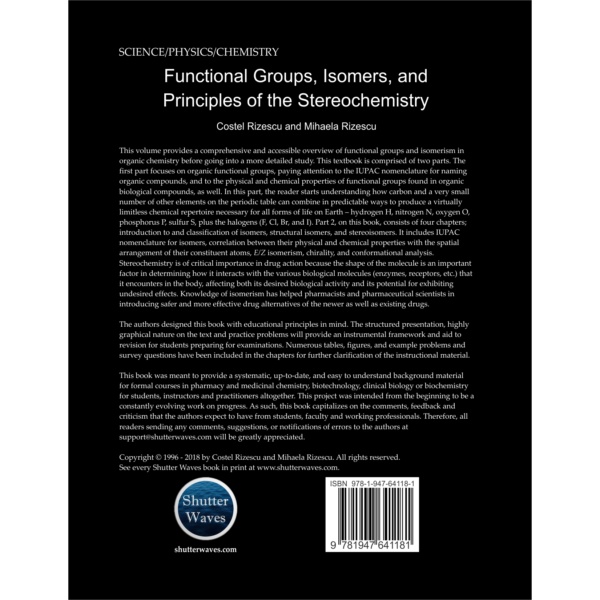 Functional Groups, Isomers and Principles of Stereochemistry Back Cover - Amazon